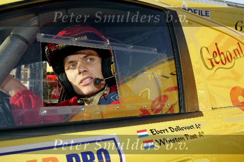 Amsterdam 8 december 2005
Winston Post bij presentatie van Dakar rally team