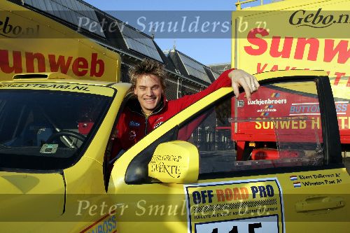 Amsterdam 8 december 2005
Winston Post bij presentatie van Dakar rally team