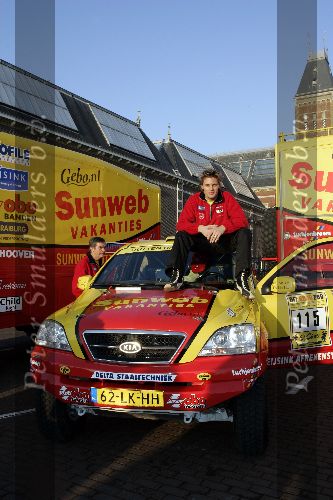 Amsterdam 8 december 2005
Winston Post bij presentatie van Dakar rally team