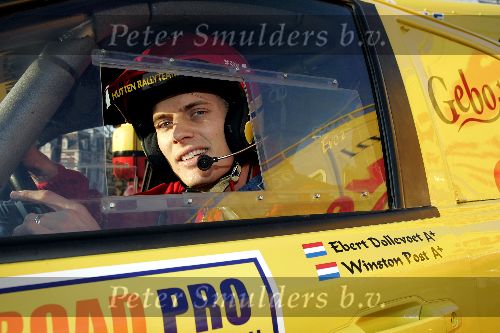 Amsterdam 8 december 2005
Winston Post bij presentatie van Dakar rally team