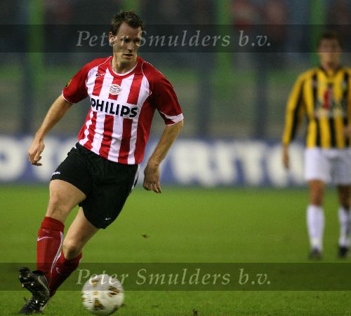 Arnhem, 17 Februari 2006 Kompetitiewedstrijd Vitesse-PSV, eindstand 1-3 Seizoen 2005/2006
Andre Ooijer