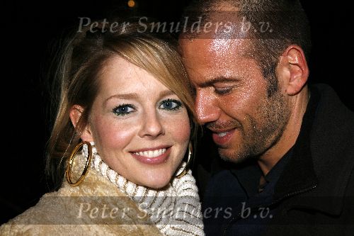 Hilversum 28 januari 2006
Chantal Janzen en Roel Kyvelos na opnames Idols.