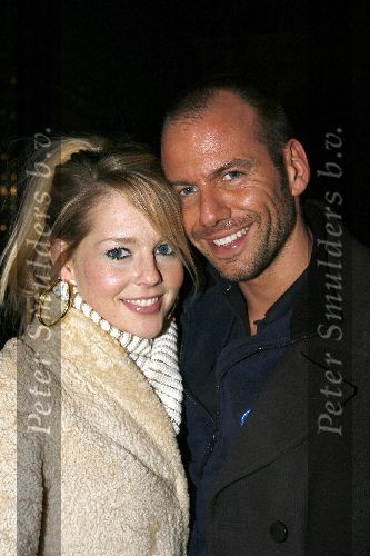 Hilversum 28 januari 2006
Chantal Janzen en Roel Kyvelos na opnames Idols.