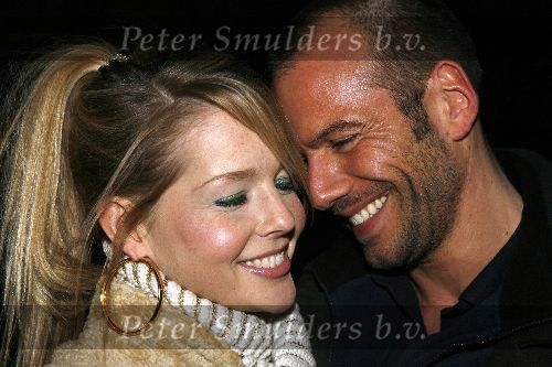 Hilversum 28 januari 2006
Chantal Janzen en Roel Kyvelos na opnames Idols.