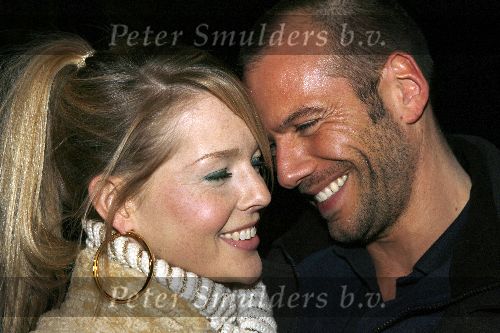 Hilversum 28 januari 2006
Chantal Janzen en Roel Kyvelos na opnames Idols.