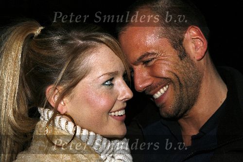 Hilversum 28 januari 2006
Chantal Janzen en Roel Kyvelos na opnames Idols.