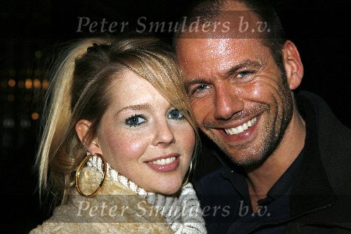 Hilversum 28 januari 2006
Chantal Janzen en Roel Kyvelos na opnames Idols.
