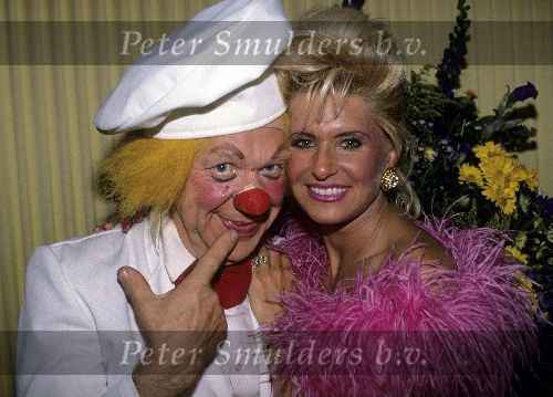 Den Haag 28 Juni 1991
Connie Breukhoven ( Vanessa ) met de russische Clown Oleg Popov