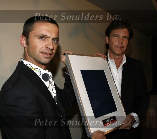 Bussum 20 januari 2006
John de Mol gekozen tot omroepman van het jaar bij Jan Tabak.
John de Mol met  Gerard Timmer