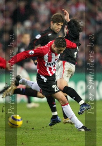 Eindhoven, 21 Februari 2006 Eerste ronde Knock-out Champions league Seizoen 2005/2006 PSV-Olympique Lyon
Ibrahim Afellay