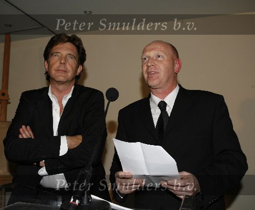 Bussum 20 januari 2006
John de Mol gekozen tot omroepman van het jaar bij Jan Tabak.
John de Mol Jr met hoofdredakteur Broadcast Magazine