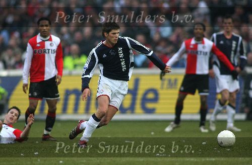 Rotterdam, 5 Februari 2006 Kompetiewedstrijd Feyenoord-AJAX, eindstand 3-2 Seizoen 2005/2006
Klaas Jan Huntelaar