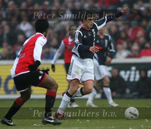 Rotterdam, 5 Februari 2006 Kompetiewedstrijd Feyenoord-AJAX, eindstand 3-2 Seizoen 2005/2006
Klaas Jan Huntelaar