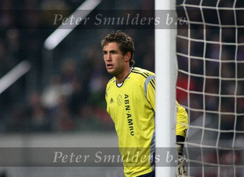 Amsterdam, 22 Februari 2006 Champions League 1e ronde na voorrondes Seizoen 2005/2006 AJAX-Internationale, Eindstand 2-2 Maarten Stekelenberg