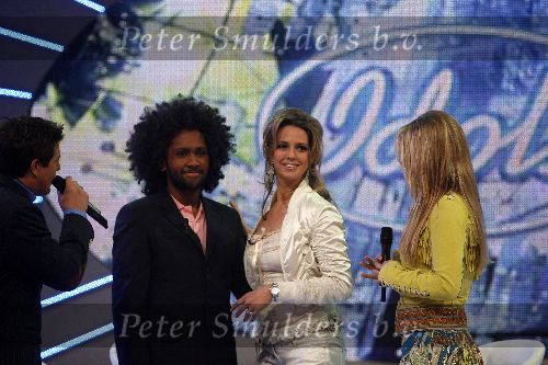 Hilversum 28 januari 2006
opnames idols in studio 21.
Marescha en Aaron
Peter Smulders bv