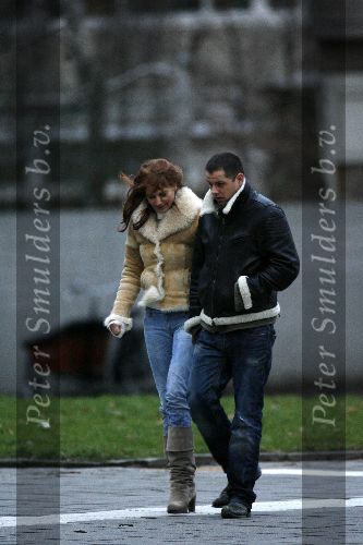 Amsterdam 26 januari 2006
Mariska Hulscher en haar vriend Arie Schouwenaar.