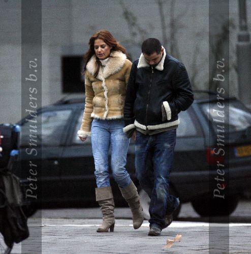 Amsterdam 26 januari 2006
Mariska Hulscher en haar vriend Arie Schouwenaar.