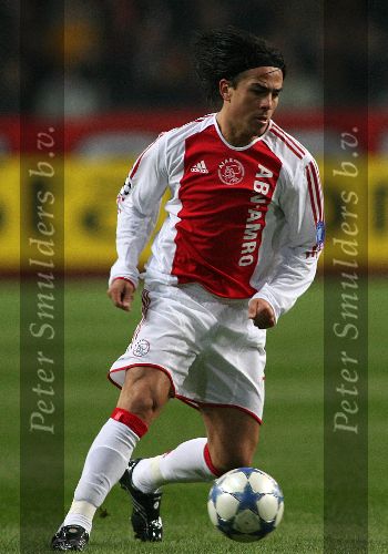 Amsterdam, 22 Februari 2006 Champions League 1e ronde na voorrondes Seizoen 2005/2006 AJAX-Internationale, Eindstand 2-2 Mauro Rosales