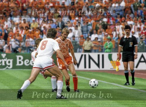 Munchen, 25 Juni 1988 Finale Europees Kampioenschap 1988
Nederland-Rusland met een eindstand van 2-0
Adri v Tiggelen
EK 1988