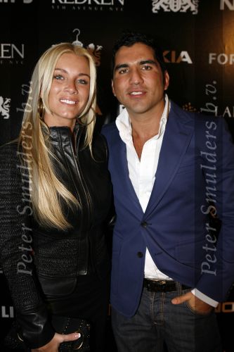 Amsterdam 27 januari 2007
Modeshow Percy op de amsterdam fashion week. Angela Kluivert en Rodrigo  Otazu
