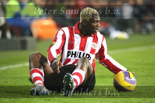 Eindhoven, 15 December 2006 Kompetitiewedstrijd PSV-Heracles, eindstand 3-0 Seizoen 2006/2007
Arouna Kone
Foto: Ronald Otter