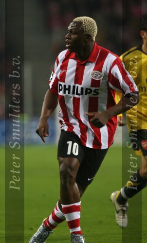 Eindhoven, 20 Februari 2007 Champions Leaguewedstrijd
PSV-FC Arsenal 1e ronde Eindstand 1-0 Seizoen 2006/2007
Arouna Kone