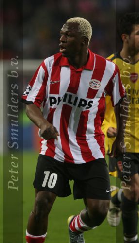 Eindhoven, 20 Februari 2007 Champions Leaguewedstrijd
PSV-FC Arsenal 1e ronde Eindstand 1-0 Seizoen 2006/2007
Arouna Kone
