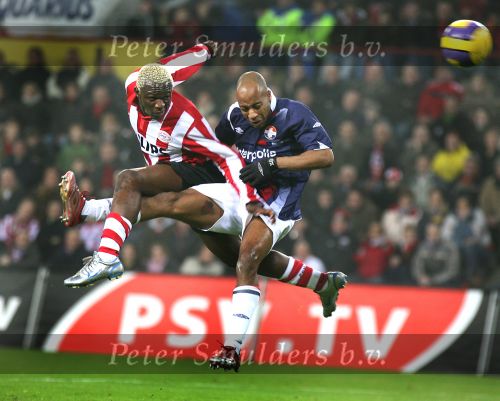 Eindhoven, 23 December 2006 Kompetitiewedstrijd PSV-Willem II, eindstand 4-0 Seizoen 2006/2007
Arouna Kone
Foto: Ronald Otter