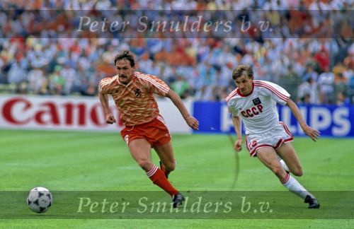 Munchen, 25 Juni 1988 Finale Europees Kampioenschap 1988
Nederland-Rusland met een eindstand van 2-0
Berry v Aerle 
EK 1988