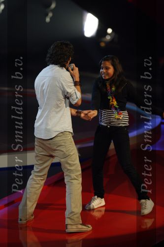 Hilversum 20 januari 2007
Opnames X factor in studio 22 met Wendy v Dijk. Christian