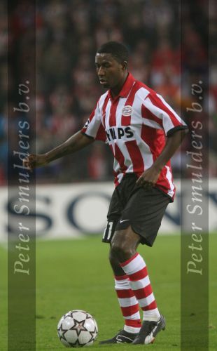 Eindhoven, 20 Februari 2007 Champions Leaguewedstrijd
PSV-FC Arsenal 1e ronde Eindstand 1-0 Seizoen 2006/2007
Edison Mendez