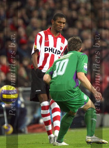 Eindhoven, 24 Februari 2007 Kompetitiewedstrijd PSV-FC Groningen, eindstand 1-0 Seizoen 2006/2007
Eduardo Alcides