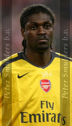 Eindhoven, 20 Februari 2007 Champions Leaguewedstrijd
PSV-FC Arsenal 1e ronde Eindstand 1-0 Seizoen 2006/2007
Emmanuel Adebayor