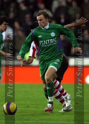 Eindhoven, 24 Februari 2007 Kompetitiewedstrijd PSV-FC Groningen, eindstand 1-0 Seizoen 2006/2007
Erik Nevland