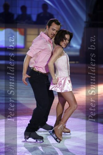 Hilversum 19 januari 2007
Sterrendansen op het ijs bij sbs6 in studio 24. Geert Hoes