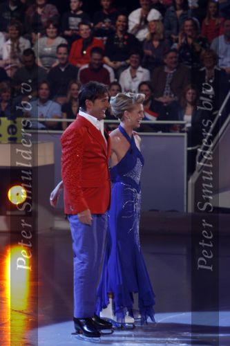 Hilversum 19 januari 2007
Sterrendansen op het ijs bij sbs6 in studio 24. Gerard Joling