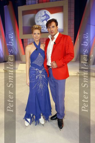 Hilversum 19 januari 2007
Sterrendansen op het ijs van sbs6 in studio 24. Gerad Joling en nance Coolen
