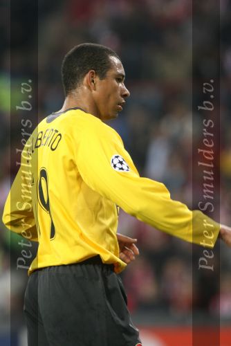 Eindhoven, 20 Februari 2007 Champions Leaguewedstrijd
PSV-FC Arsenal 1e ronde Eindstand 1-0 Seizoen 2006/2007
Gilberto