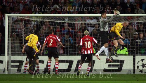 Eindhoven, 20 Februari 2007
1e eindronde Championsleague wedstrijd PSV-FC Arsenal, eindstand 1-0 Seizoen 2006/2007
Doelman Gomes hield zijn doel voorbeeldig schoon