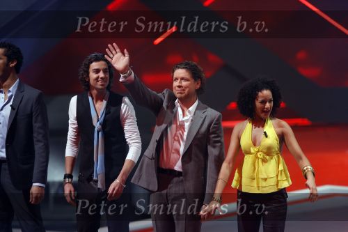 Hilversum 3 februari 2007
Opnames X factor in studio 22. Henkjan Smits Richy Christian en Sharon