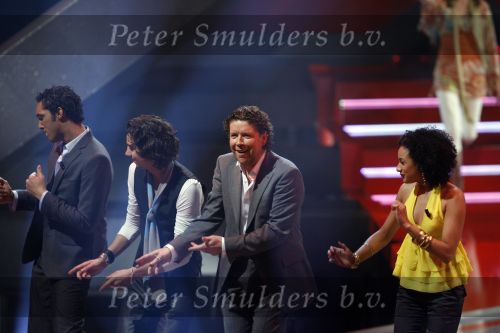 Hilversum 3 februari 2007
Opnames X factor in studio 22. Henkjan Smits Richy Christian en Sharon