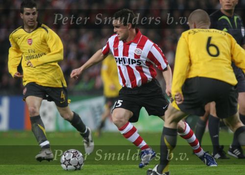 Eindhoven, 20 Februari 2007 Champions Leaguewedstrijd
PSV-FC Arsenal 1e ronde Eindstand 1-0 Seizoen 2006/2007
Jason Culina