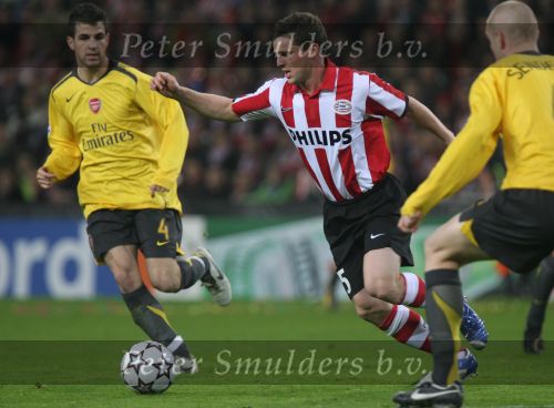 Eindhoven, 20 Februari 2007 Champions Leaguewedstrijd
PSV-FC Arsenal 1e ronde Eindstand 1-0 Seizoen 2006/2007
Jason Culina
