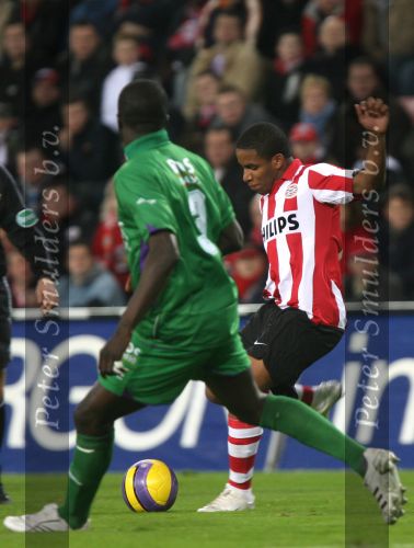 Eindhoven, 24 Februari 2007 Kompetitiewedstrijd PSV-FC Groningen, eindstand 1-0 Seizoen 2006/2007
Jefferson Farfan