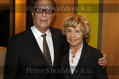 Bussum 5 februari 2007
Uitreiking gouden harpen in het spant. John de Mol sr met vrouw