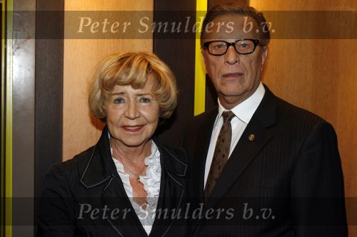 Bussum 5 februari 2007
Uitreiking gouden harpen in het spant. John de Mol sr met vrouw