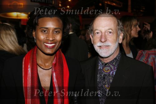 Amsterdam 23 januari 2007
Opening Fashion week in de westergas fabriek. Laetitia Griffith met man