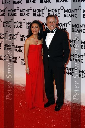 Chamonix 2 februari 2007
Presentatie sieraden lijn van Mont Blanc in Chamonix. 
Lutz Bethge met vrouw (CEO Mont Blanc)