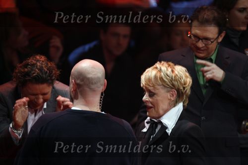 Hilversum 3 februari 2007
Opnames X factor in studio 22. Marianne v Wijnkoop Henk Temming (met vinger in zijn neus)  en Henkjan Smits