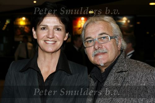 Den Haag 21 januari 2007
Premiere de beatles in congres centrum in Den Haag. Martine v Os met vriend